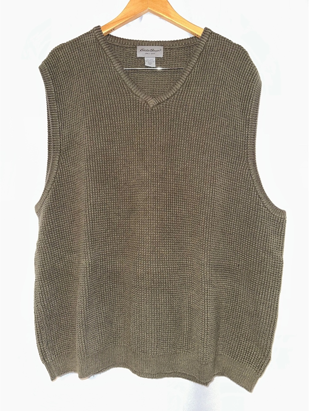 VTG Eddie Bauer Men's XXL Gray Knit Sweater Vest Australia Made